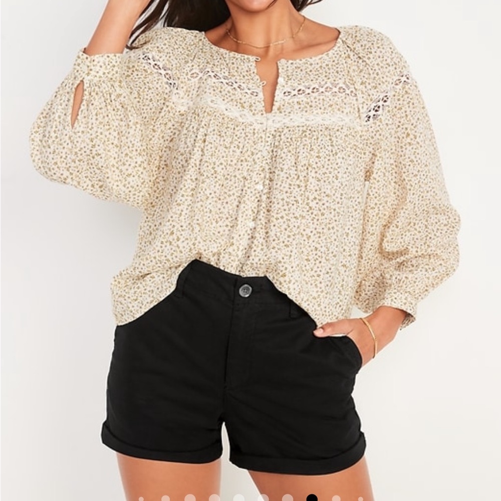 Old Navy Black Easy Chino Short 3” Inseam